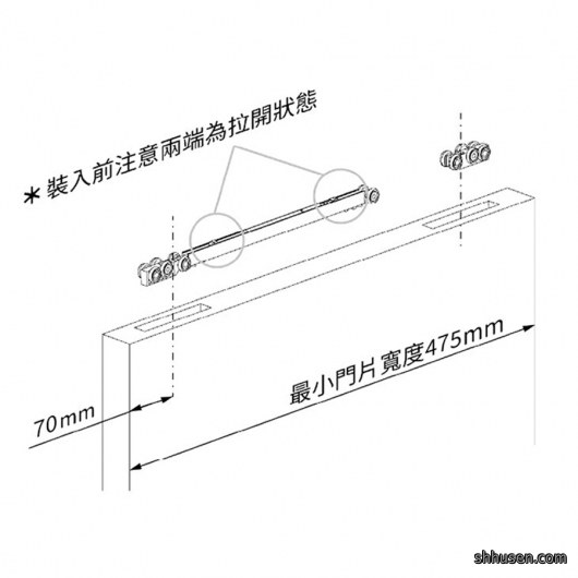 義大利VILLES雙向緩衝拉門V68/MINI